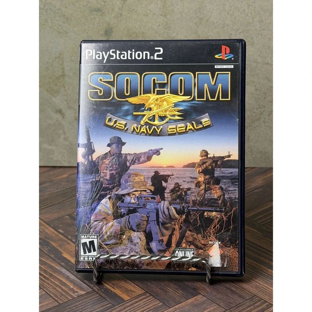 Socom Us Navy Seals Black Label - PlayStation 2, PS2 W/Manual
